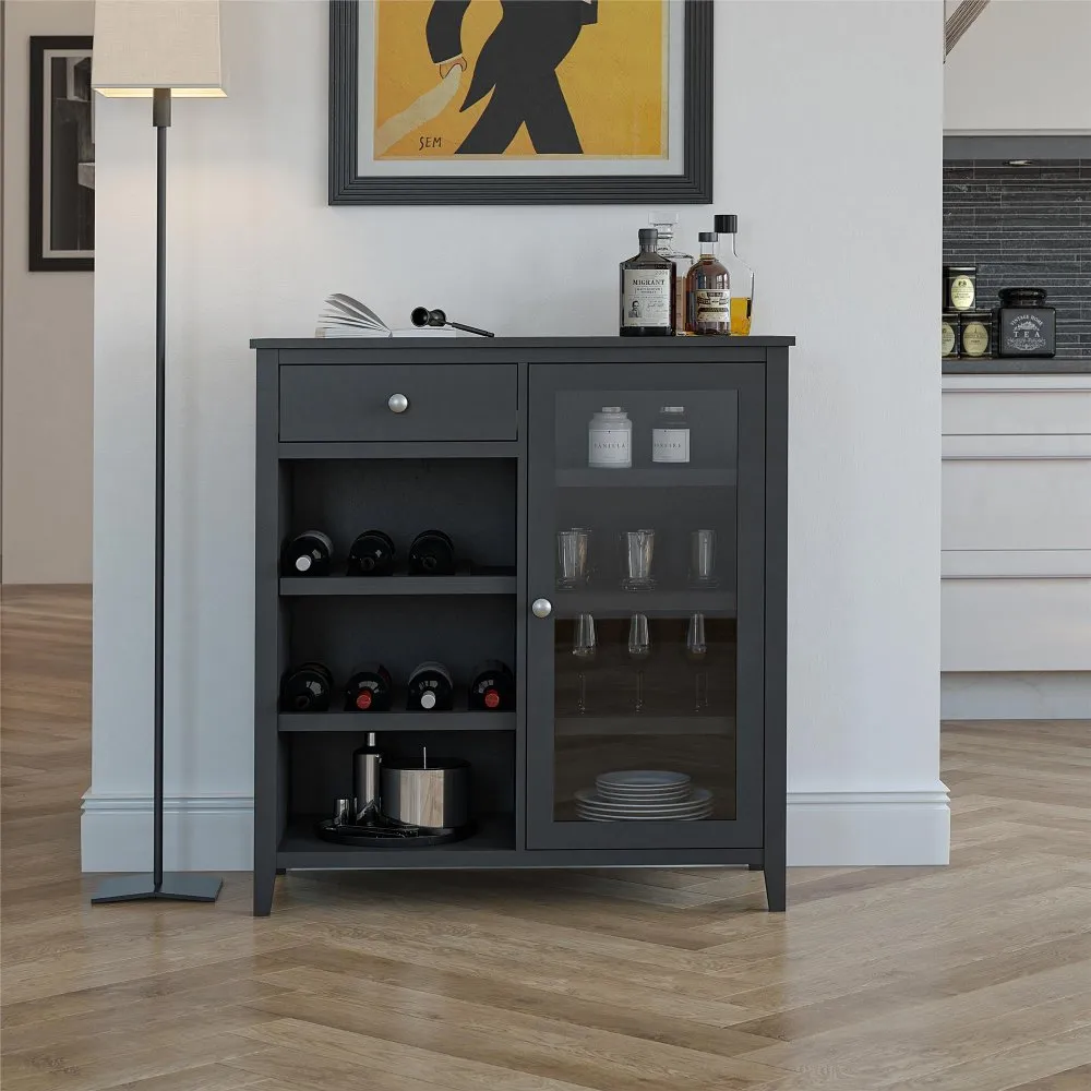 Tuxedo Black Bar Cabinet