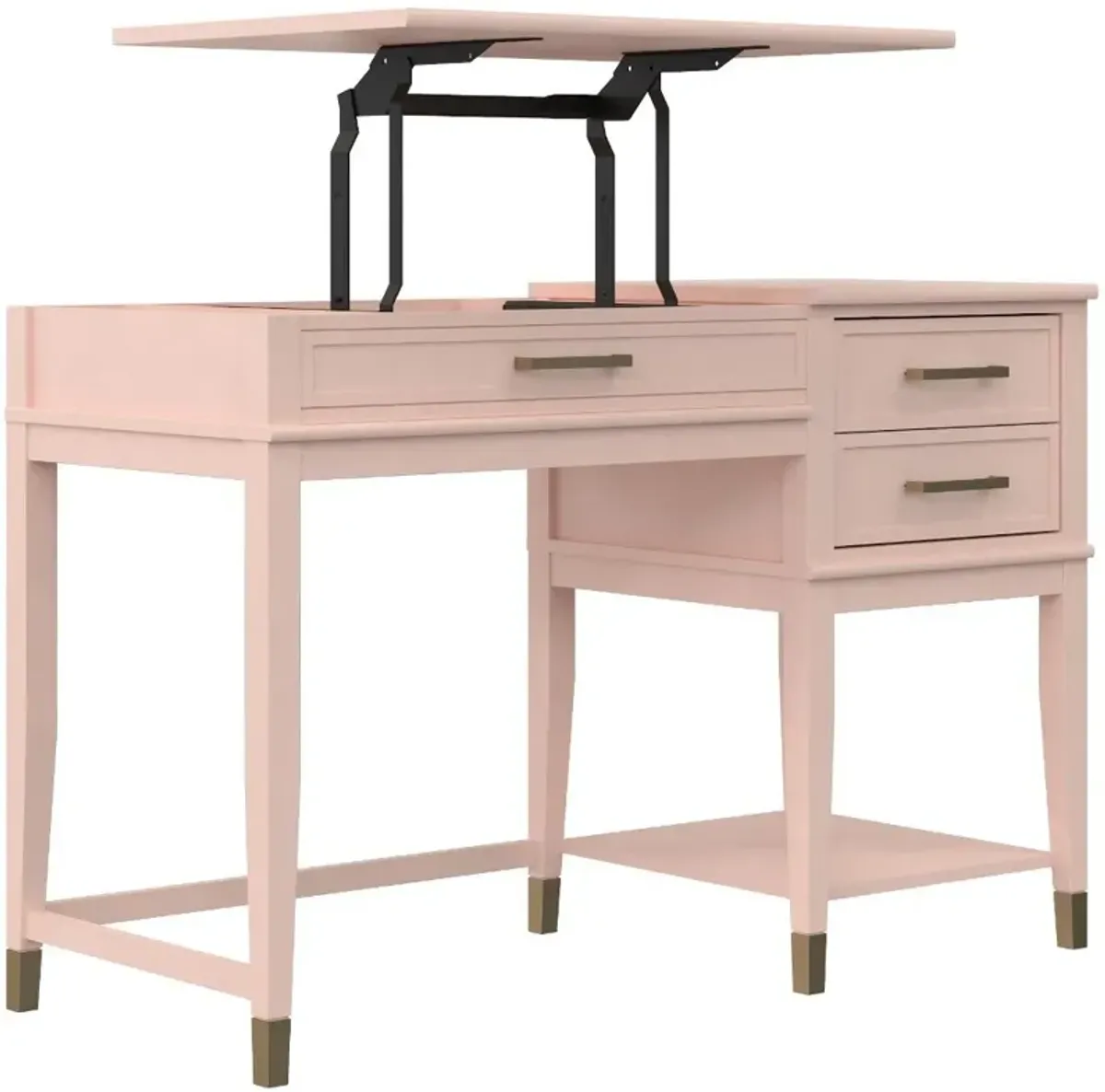 Westerleigh Pink Lift-Top Computer Desk