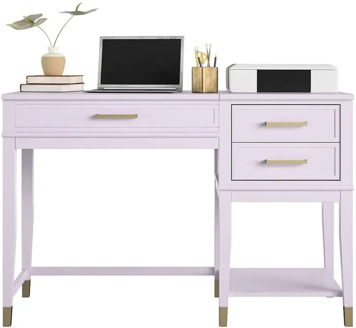 Westerleigh Lavender Lift-Top Computer Desk