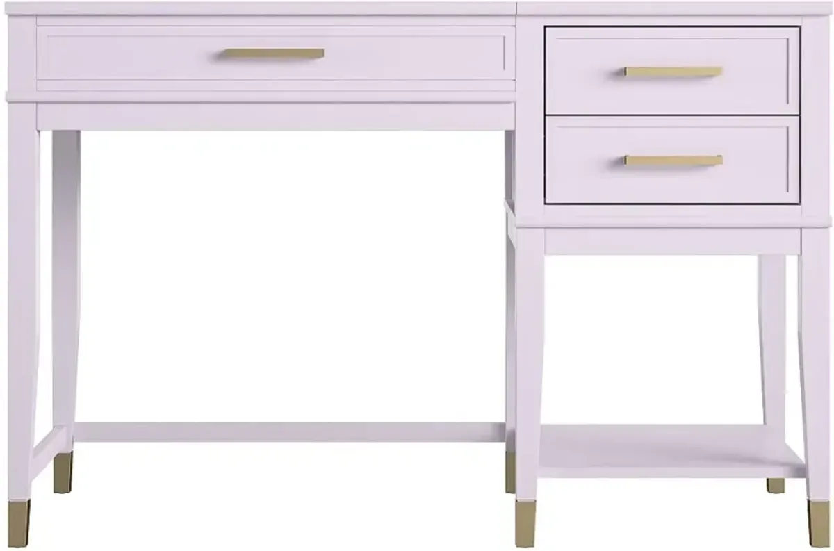 Westerleigh Lavender Lift-Top Computer Desk