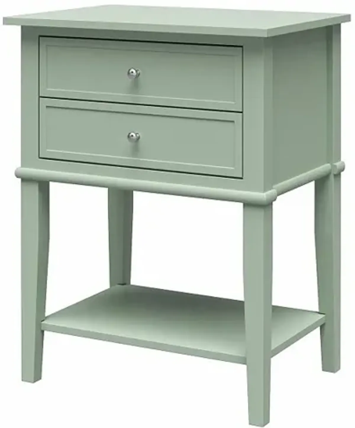 Franklin Light Green Accent Table with 2 Drawers