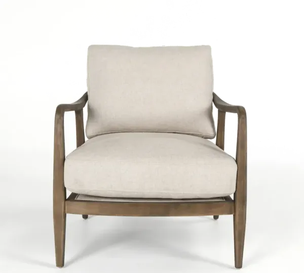 Lennon Natural Beige Accent Chair