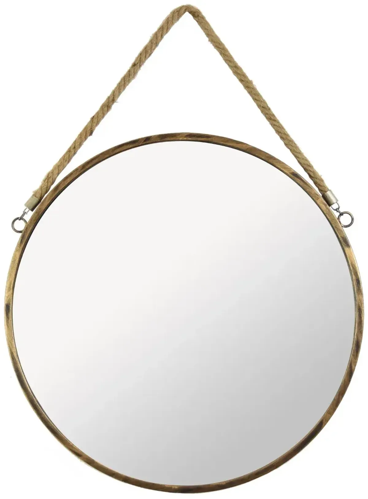 Bronze Metal Round Mirror
