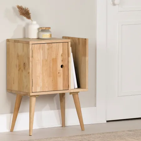 Kodali Natural End Table with Storage - South Shore