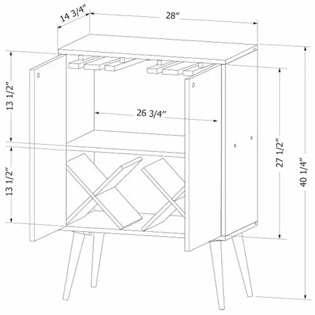 Kodali Natural Buffet with Wine Storage - South Shore