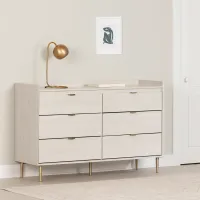 Hype White 6-Drawer Dresser - South Shore