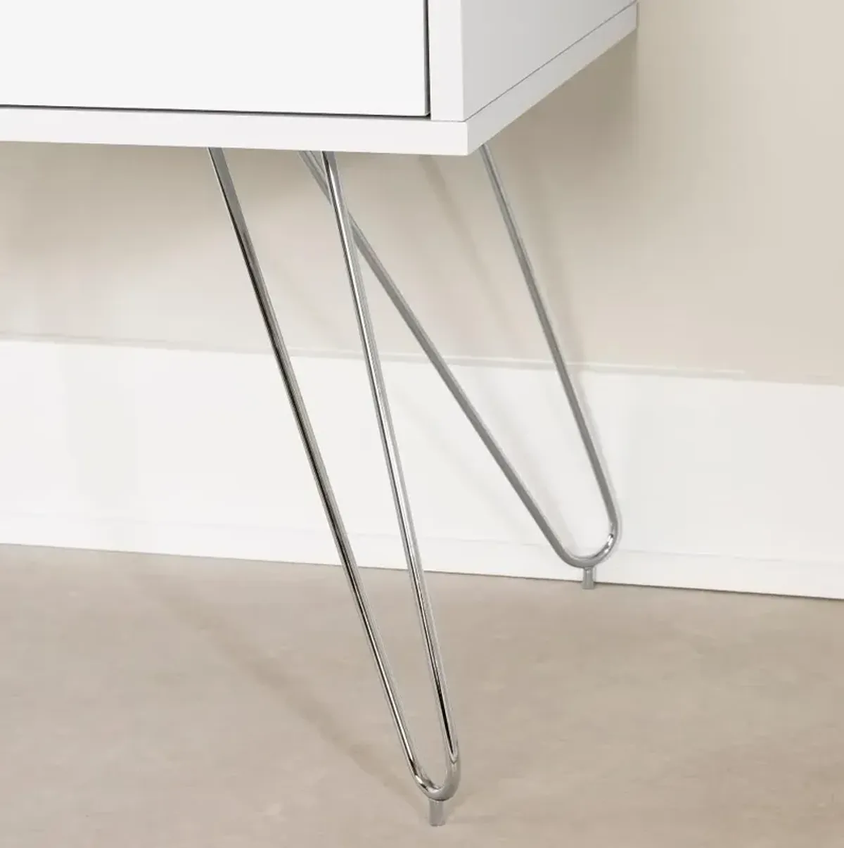 Slendel White Nightstand - South Shore