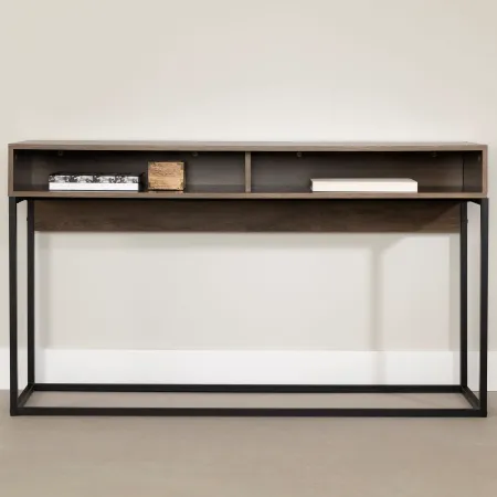 Mezzy Brown Console Table - South Shore