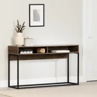 Mezzy Brown Console Table - South Shore
