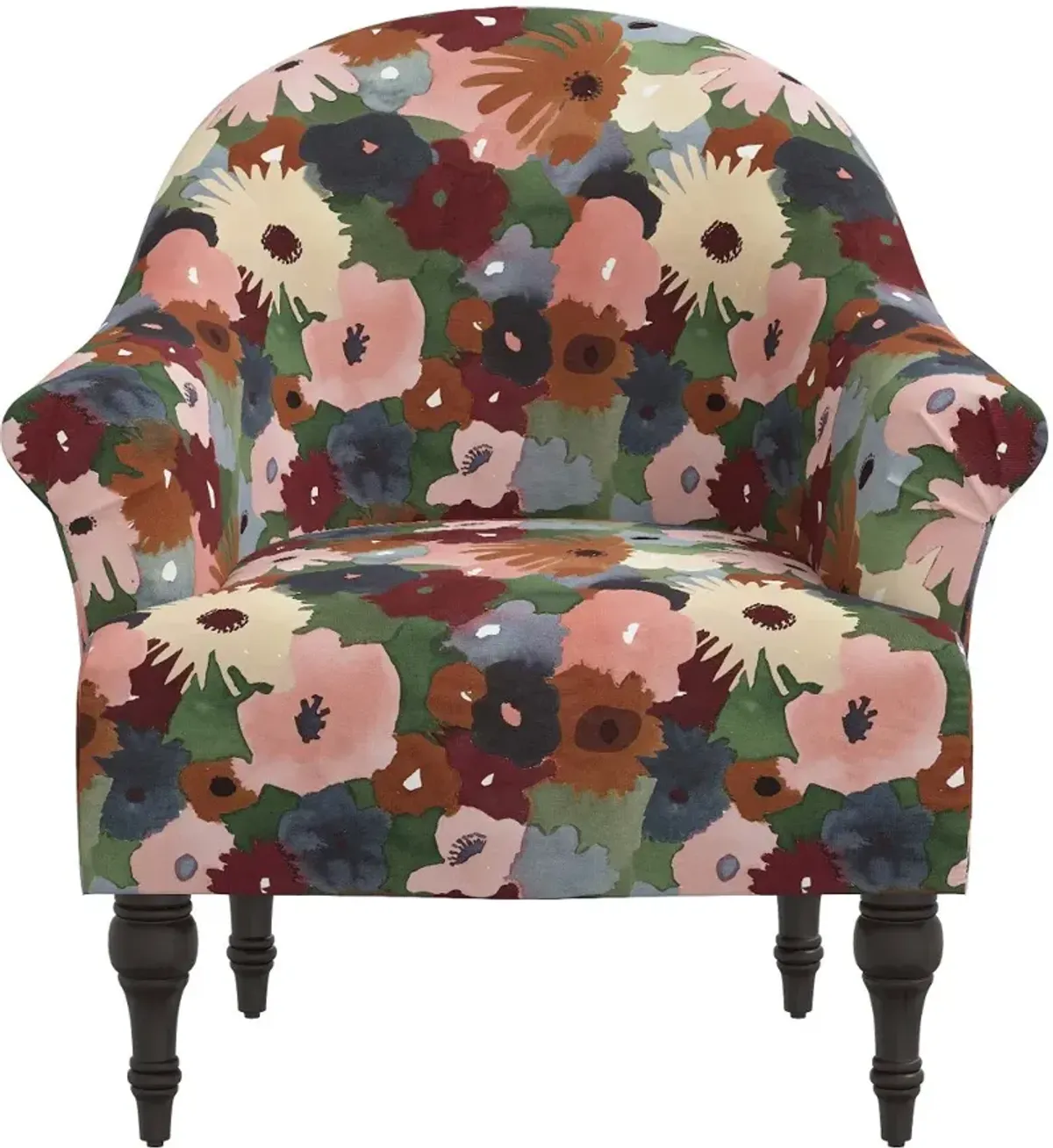 Lila Multicolor Floral Accent Chair - Skyline Furniture