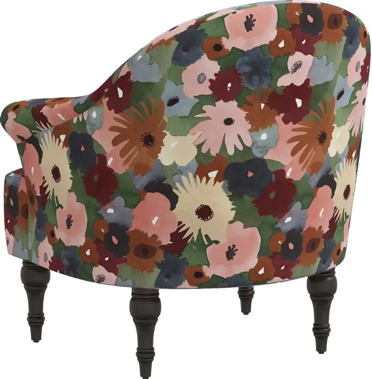 Lila Multicolor Floral Accent Chair - Skyline Furniture