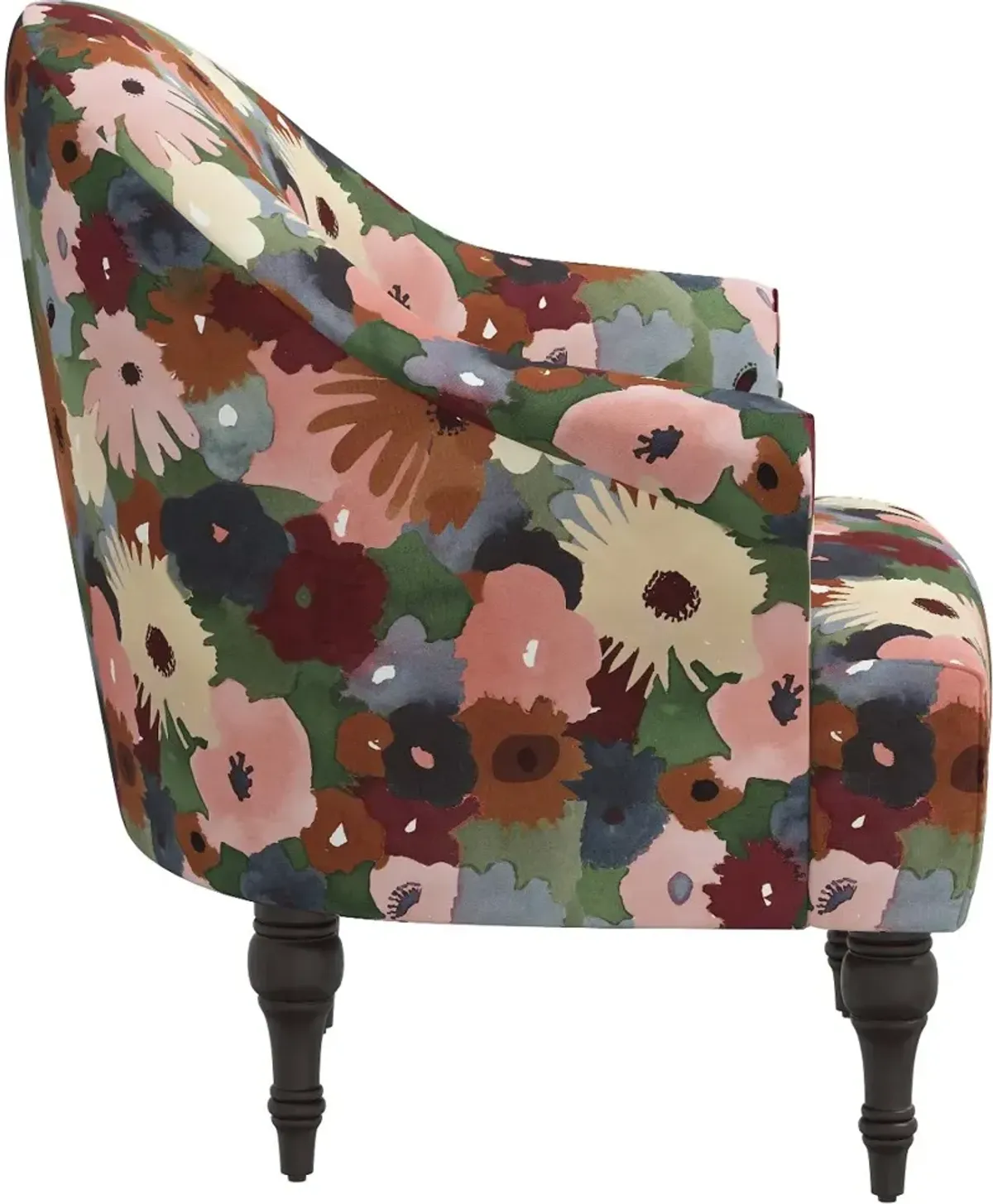 Lila Multicolor Floral Accent Chair - Skyline Furniture