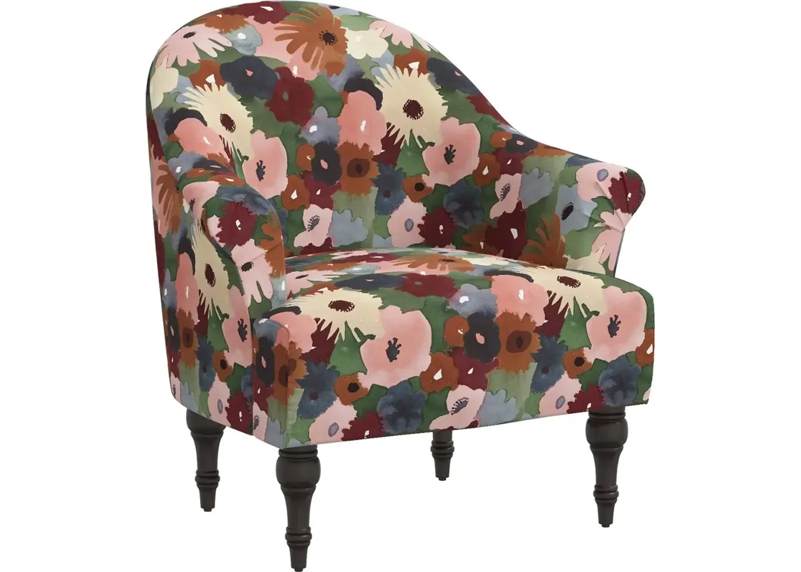 Lila Multicolor Floral Accent Chair - Skyline Furniture