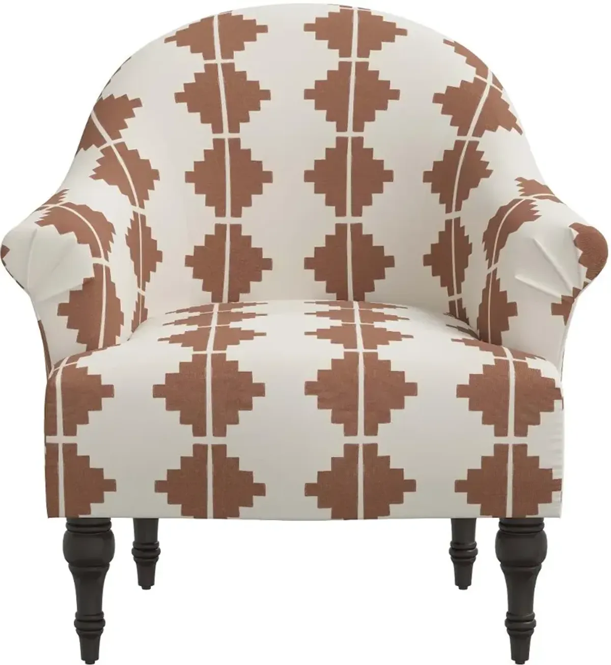 Lila Terracotta Aztec Accent Chair - Skyline Furniture