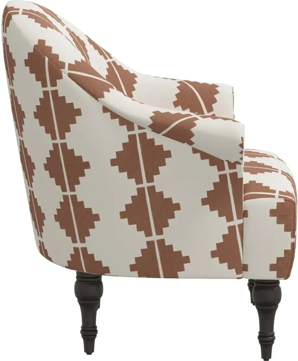 Lila Terracotta Aztec Accent Chair - Skyline Furniture