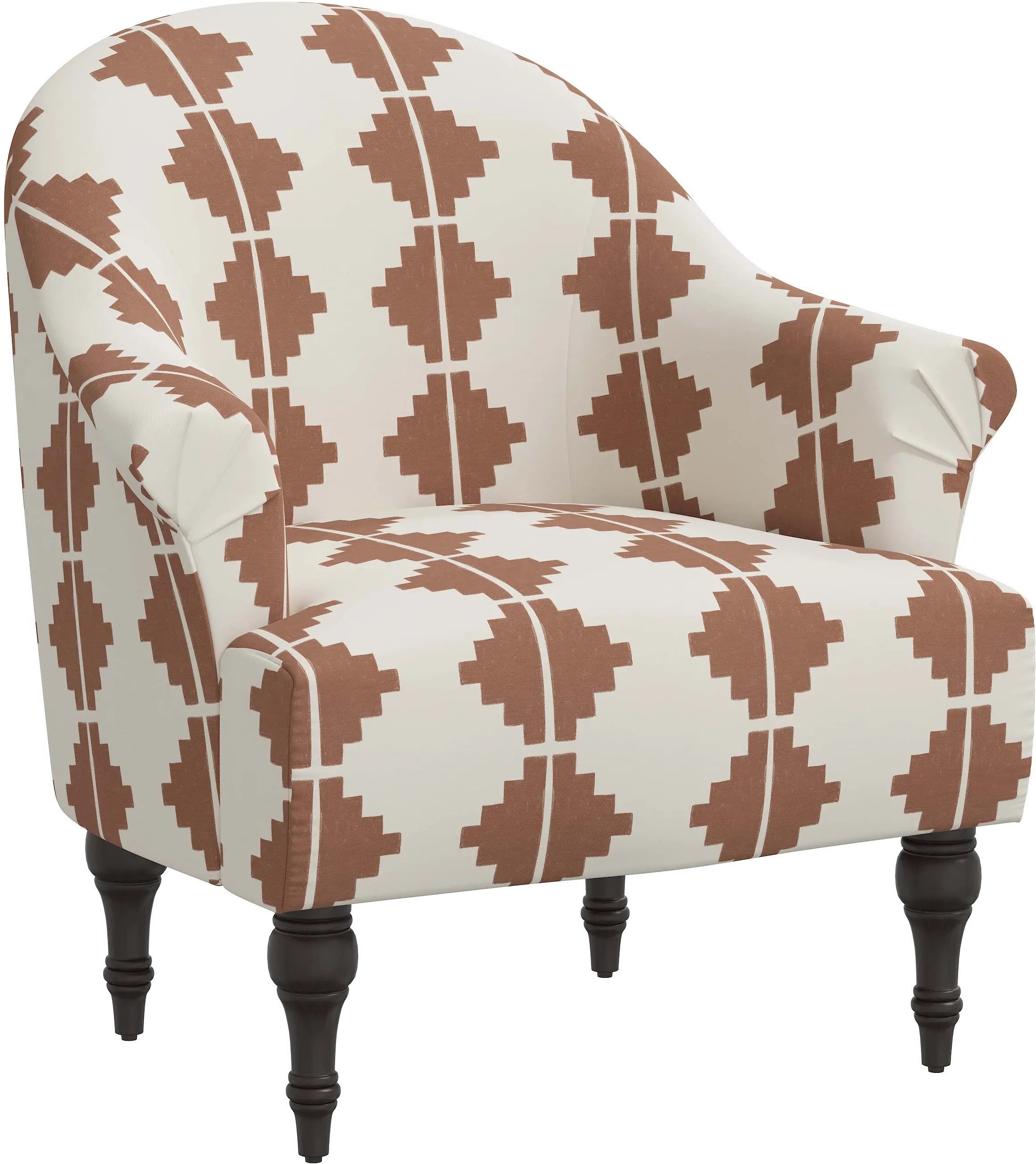 Lila Terracotta Aztec Accent Chair - Skyline Furniture