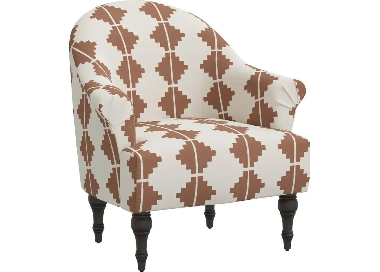 Lila Terracotta Aztec Accent Chair - Skyline Furniture