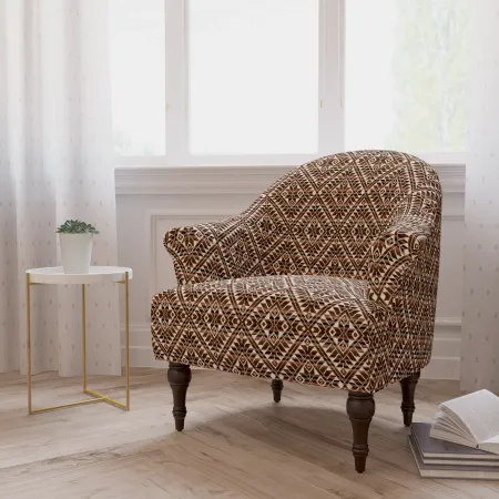 Lila Neutral Diamond Accent Chair - Skyline Furniture