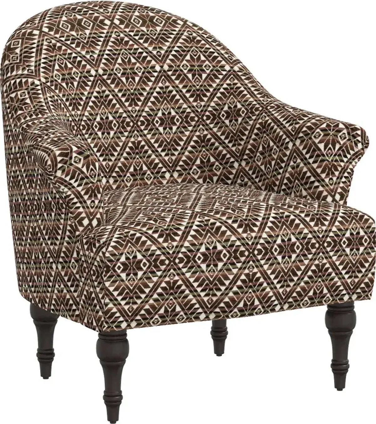 Lila Neutral Diamond Accent Chair - Skyline Furniture