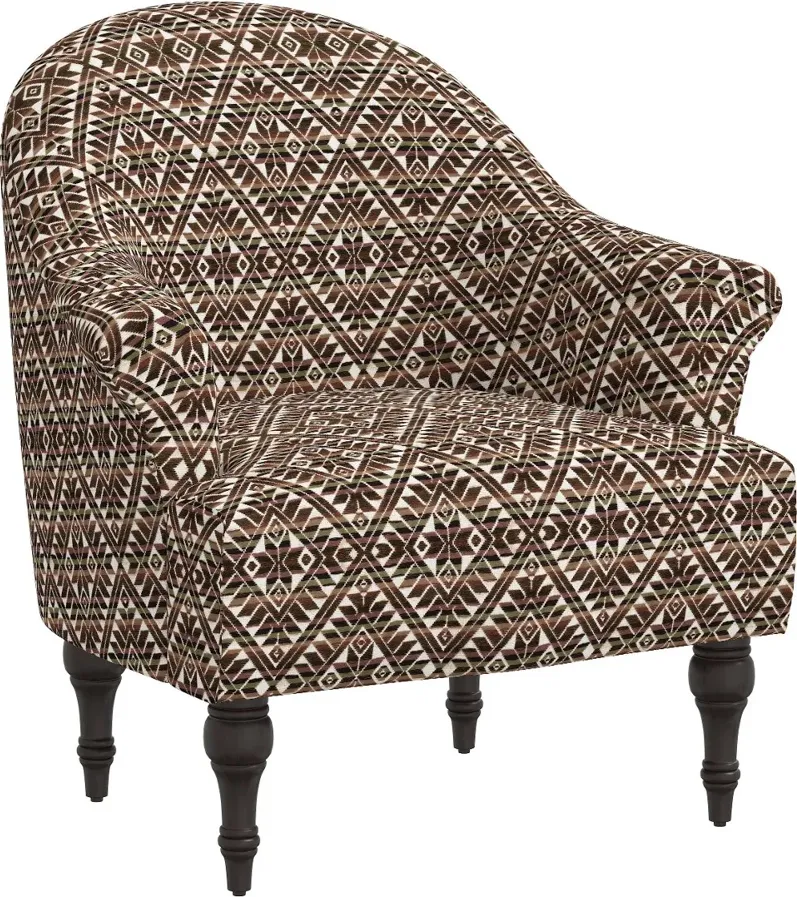 Lila Neutral Diamond Accent Chair - Skyline Furniture