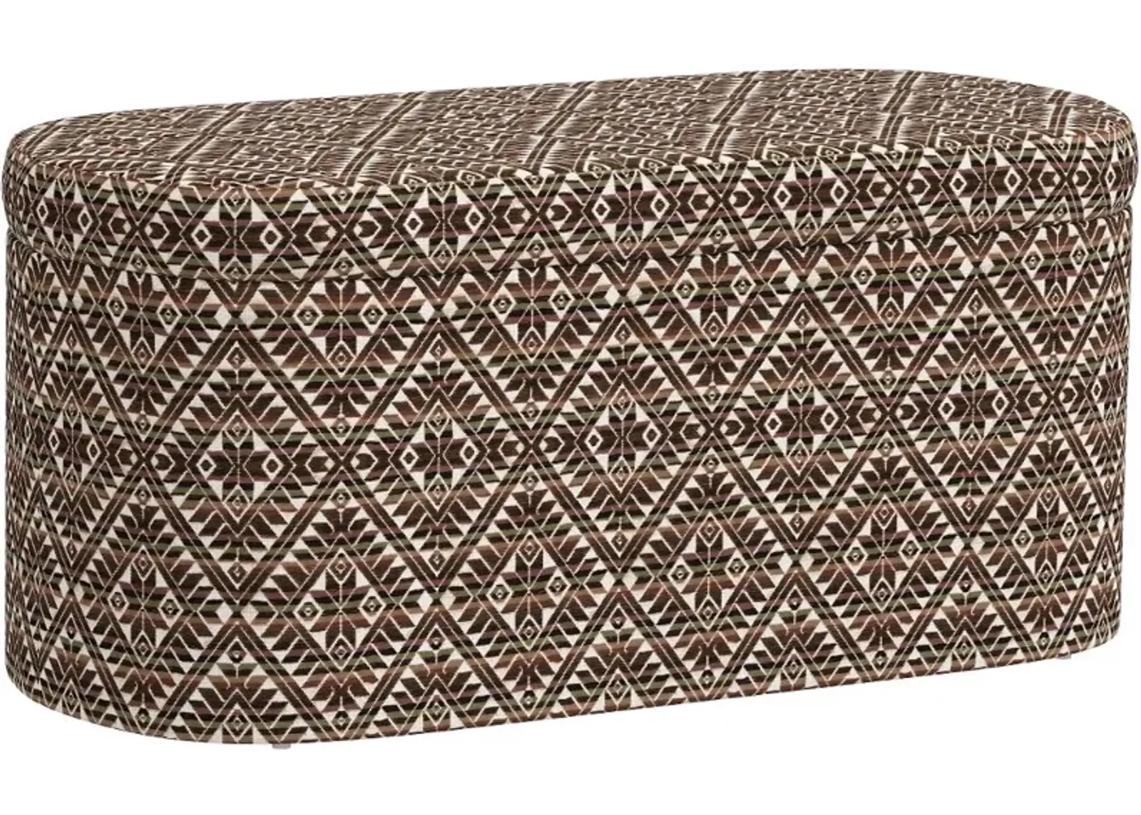 Frida Dark Diamond Storage Bench - Skyline Furniture