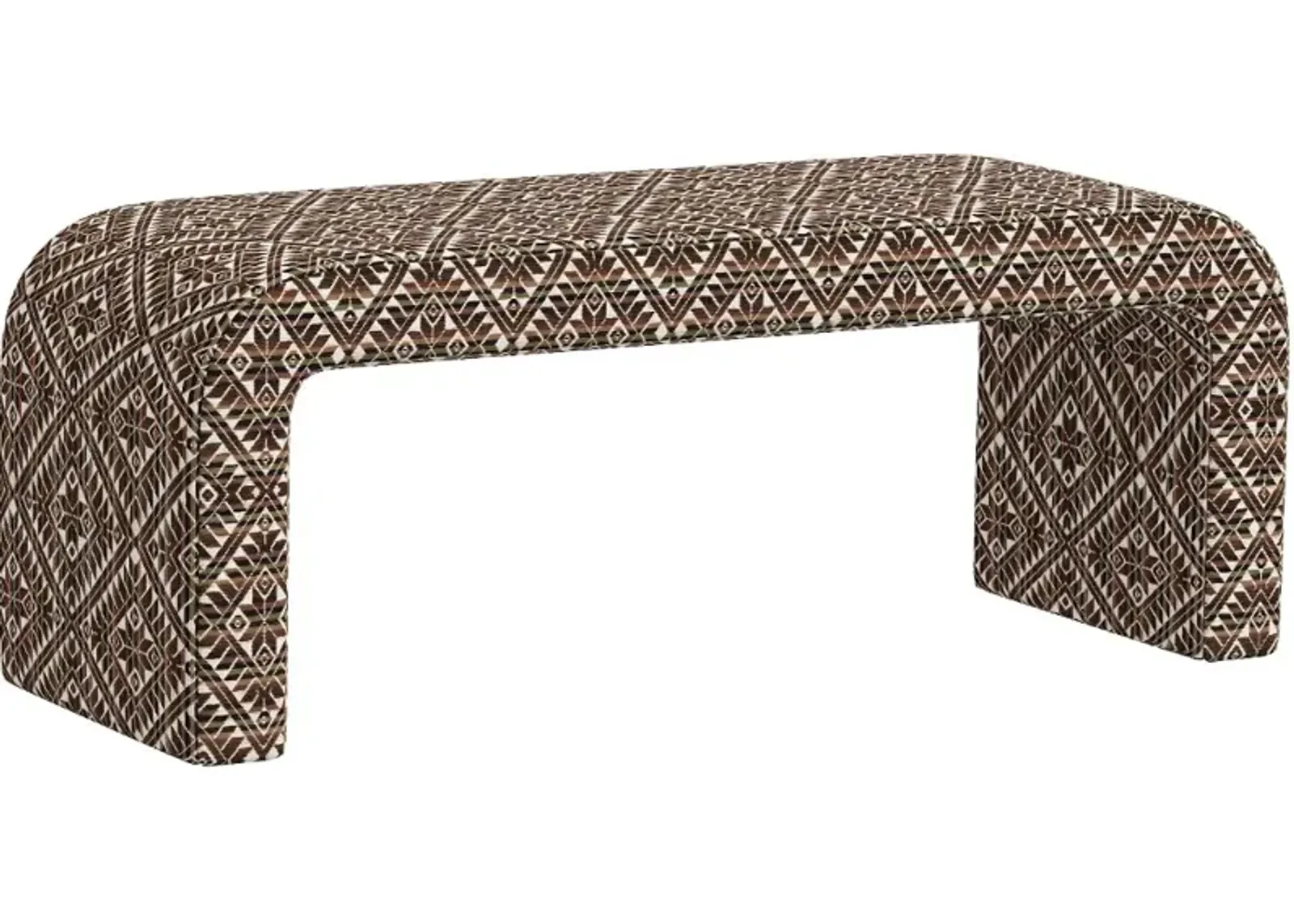 Meghan Dark Diamond Accent Bench - Skyline Furniture