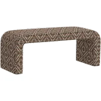 Meghan Dark Diamond Accent Bench - Skyline Furniture