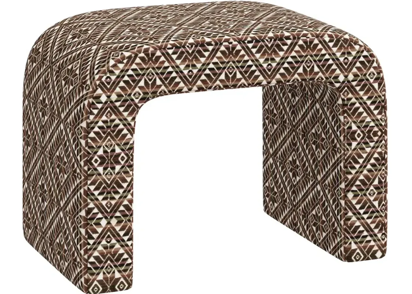 Mia Dark Diamond Ottoman