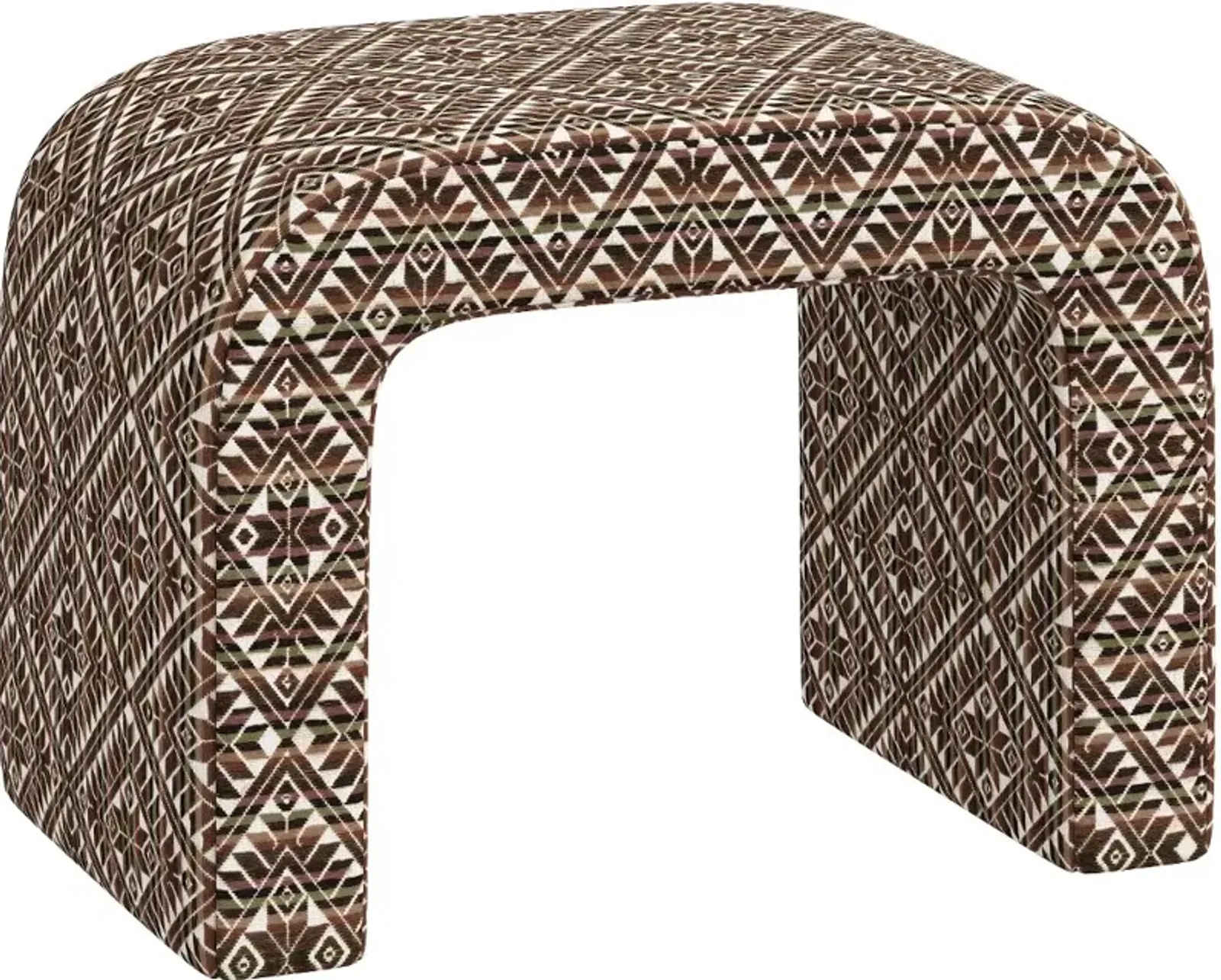 Mia Dark Diamond Ottoman