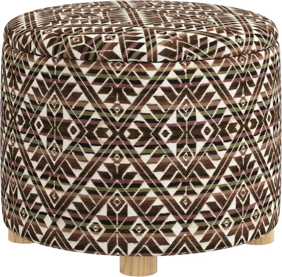 Bria Dark Diamond Storage Ottoman