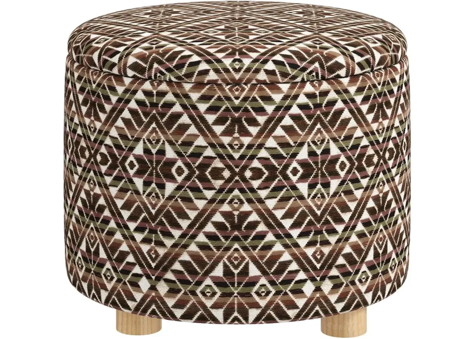 Bria Dark Diamond Storage Ottoman