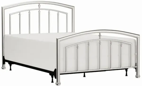 Claudia Matte Nickel Full Metal Bed