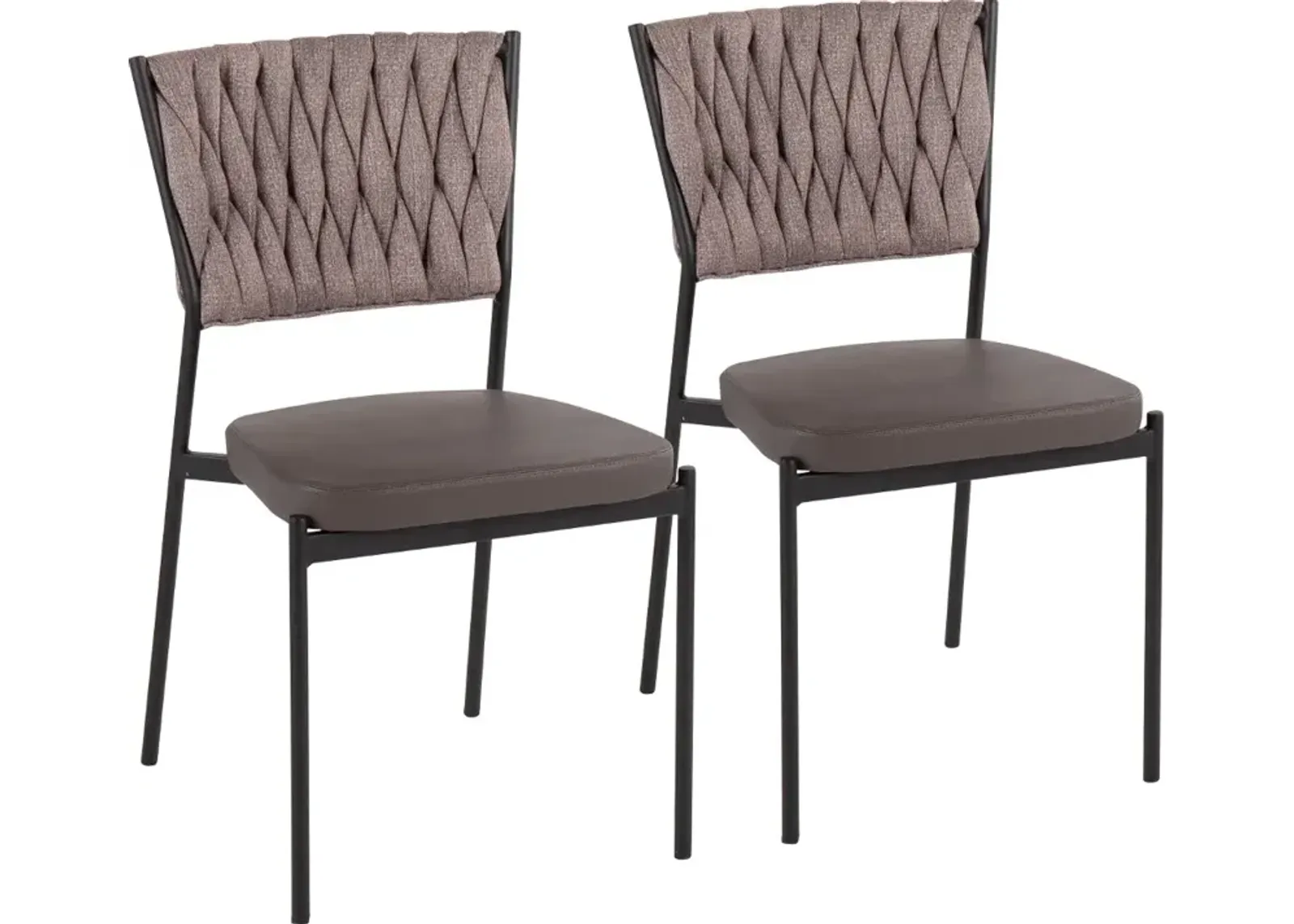 Tania Taupe Dining Room Chair (Set of 2)