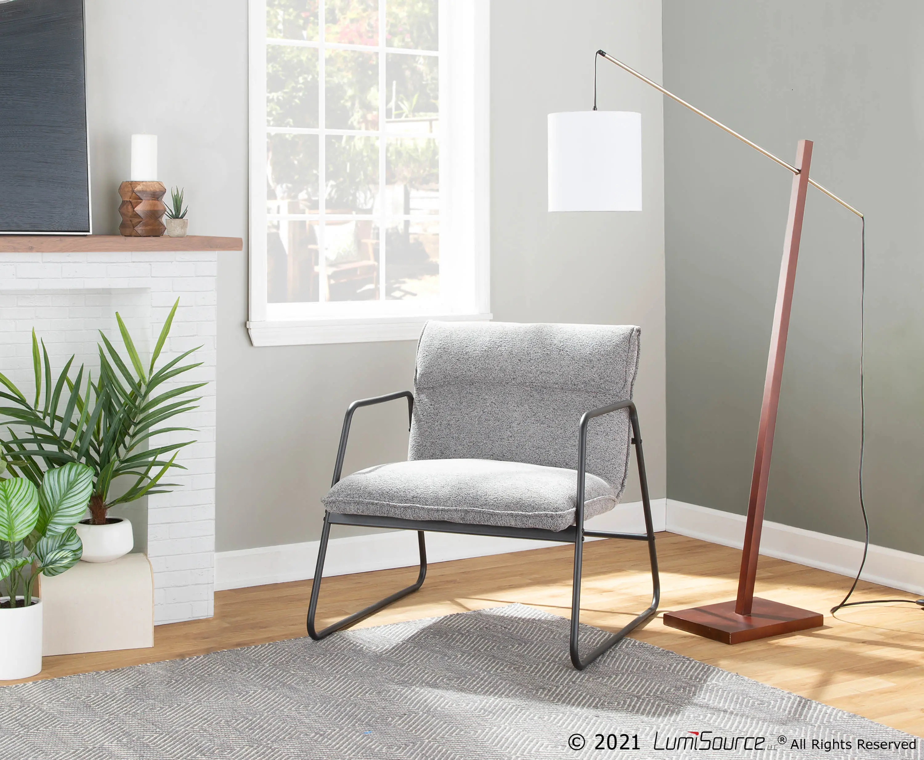 Casper Arm Chair Gray