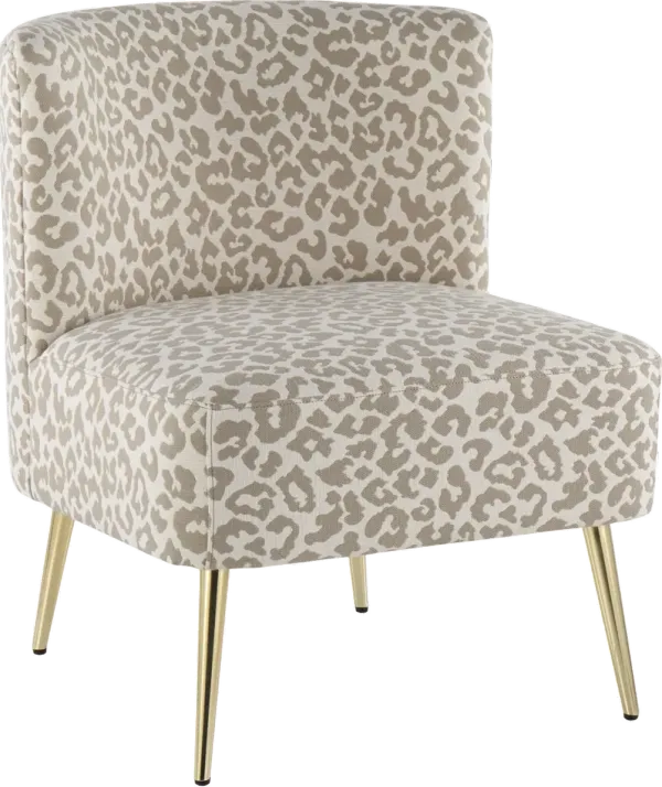 Luna Tan Leopard Accent Chair
