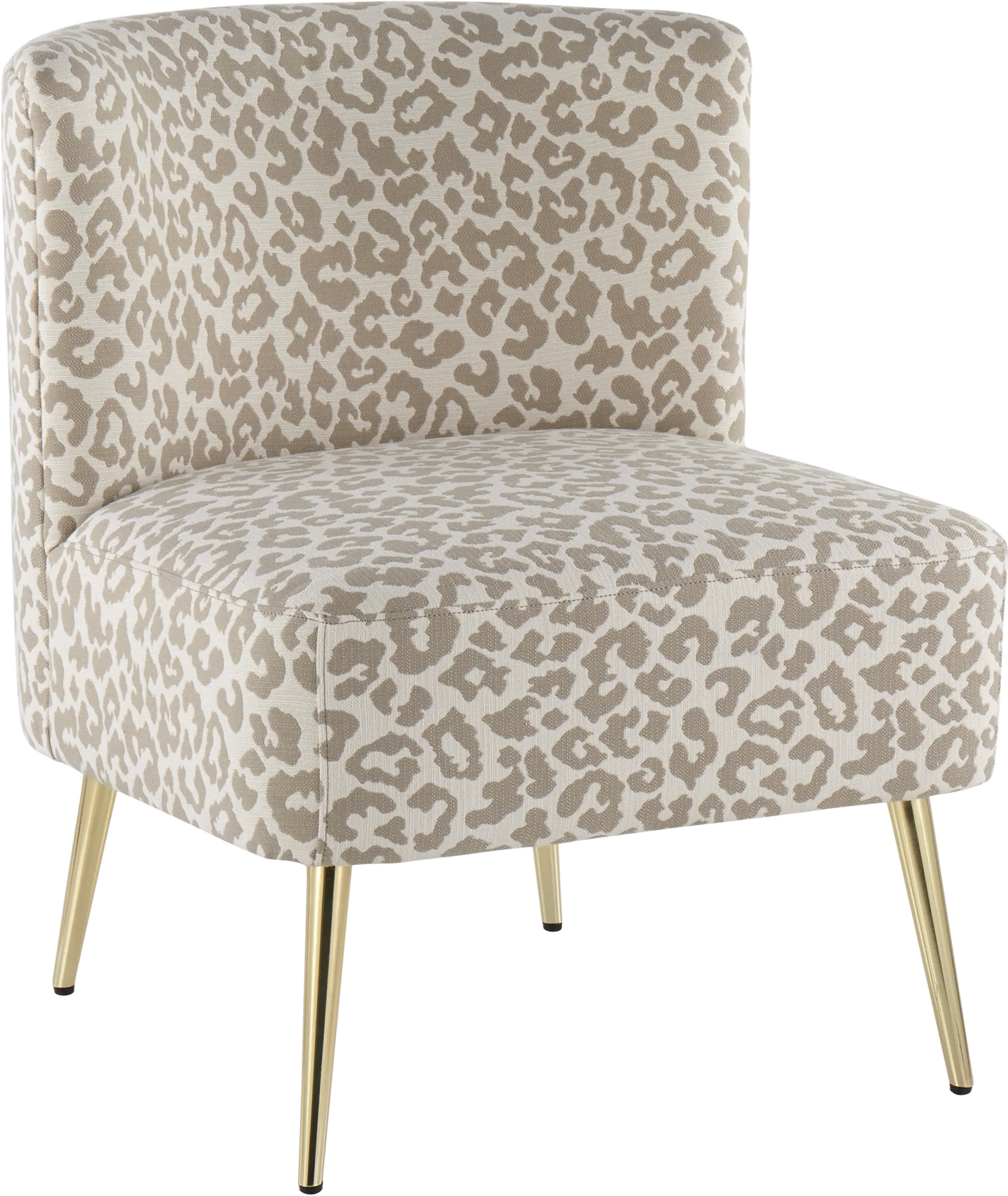 Luna Tan Leopard Accent Chair