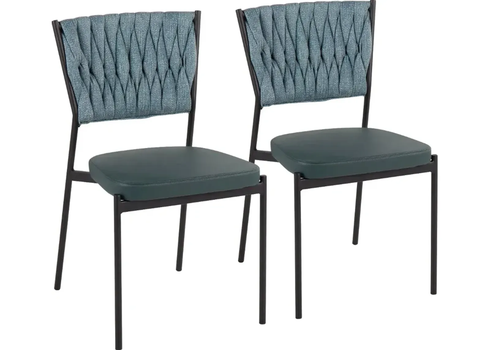 Tania Teal Dining Room Chair (Set of 2)