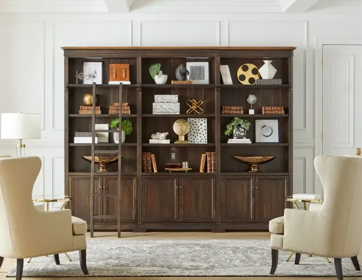 Sonoma Brown Executive Bookcase Wall