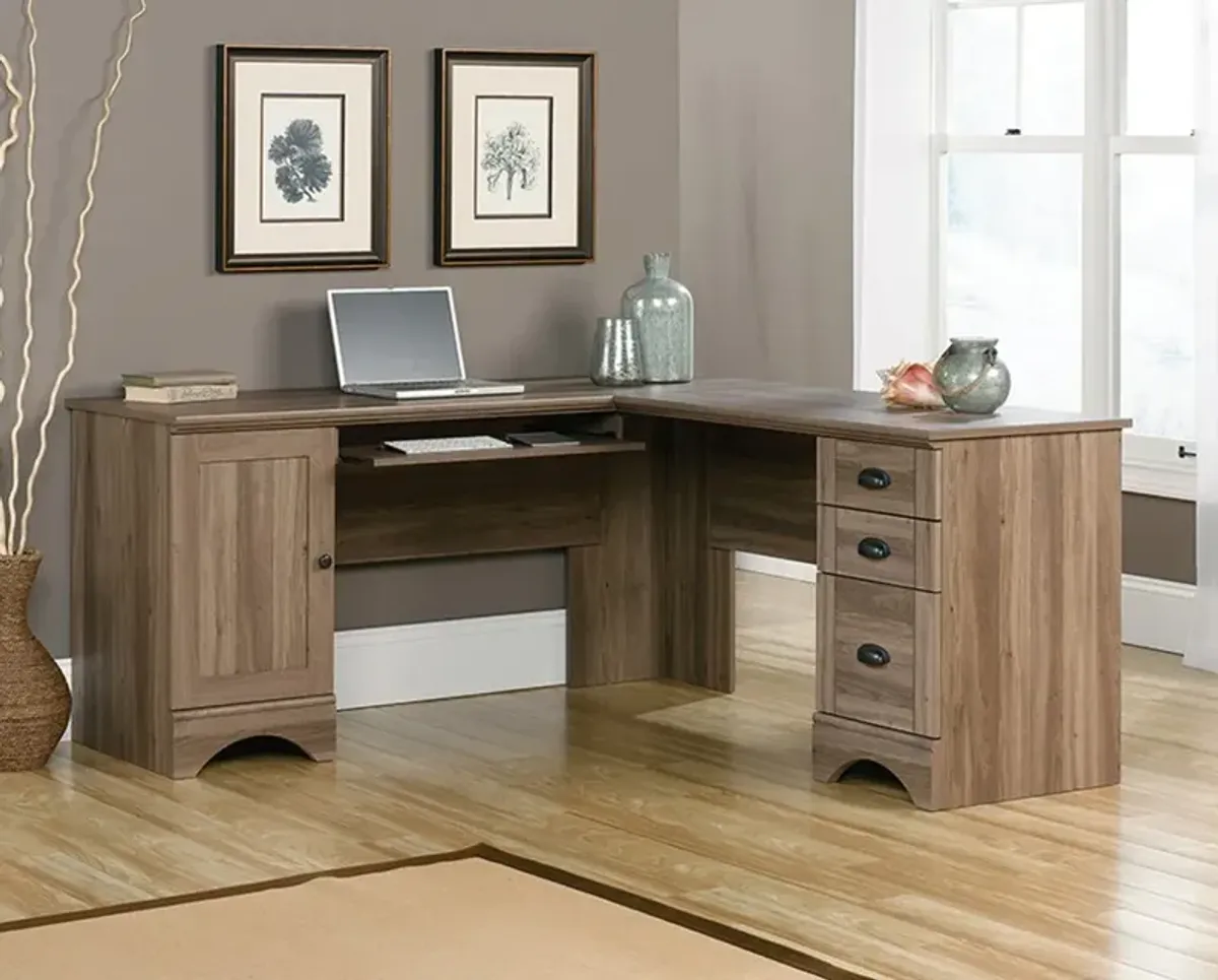 Harborview Brown Corner L-Desk