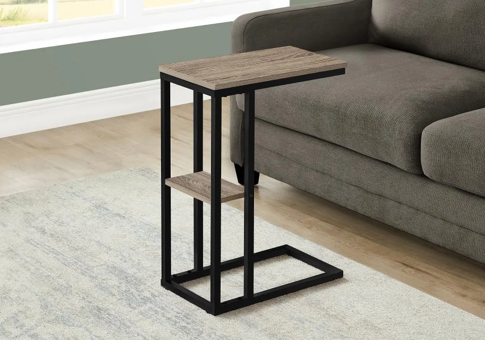 Monarch Taupe Rustic Side Table