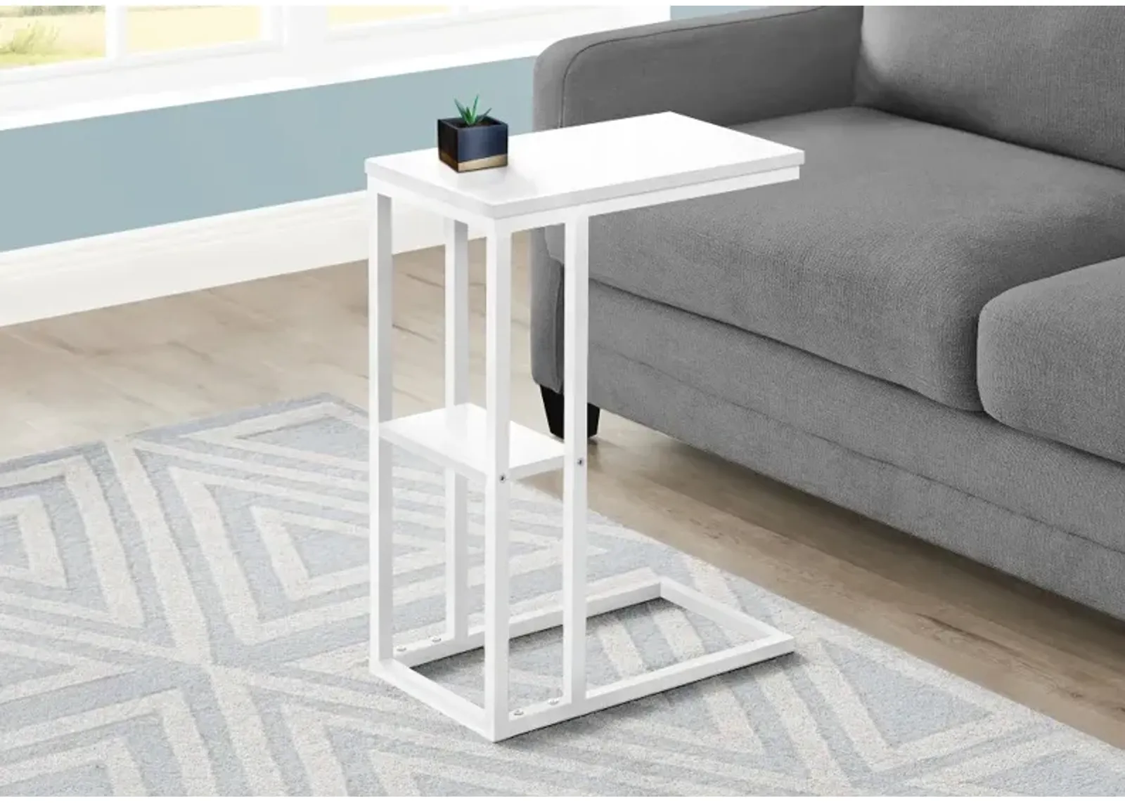 Monarch White Side Table