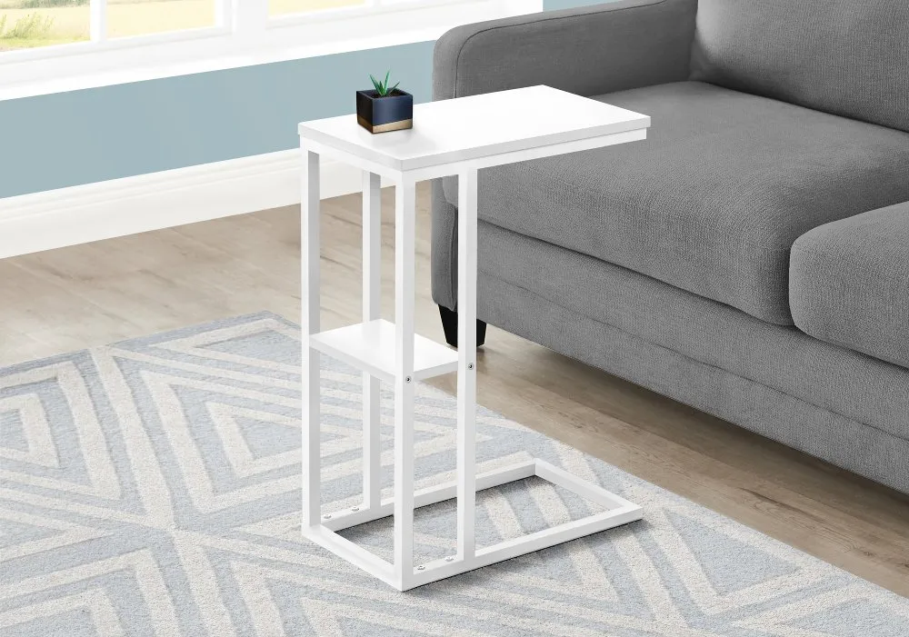 Monarch White Side Table