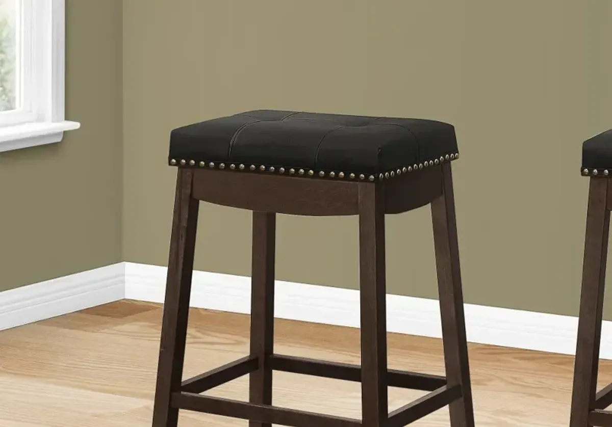 Monarch Dark Brown Bar Stool, Set of 2