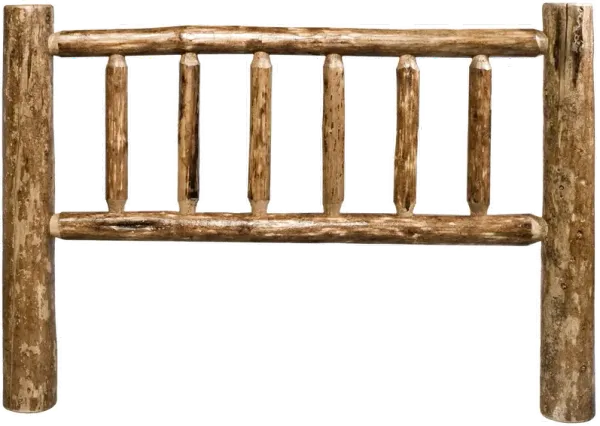 Glacier Full Log Headboard