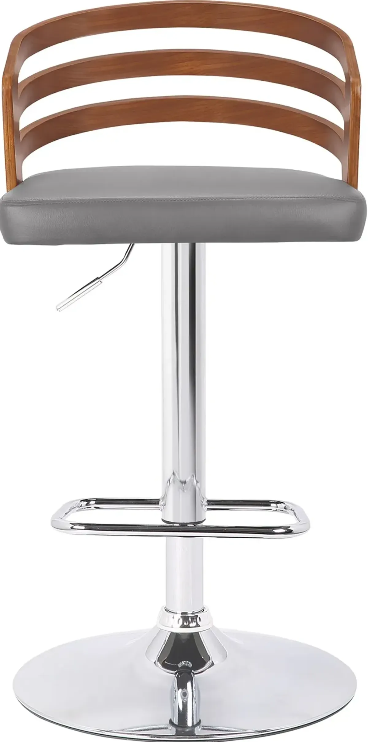 Adele Gray Adjustable Bar Stool