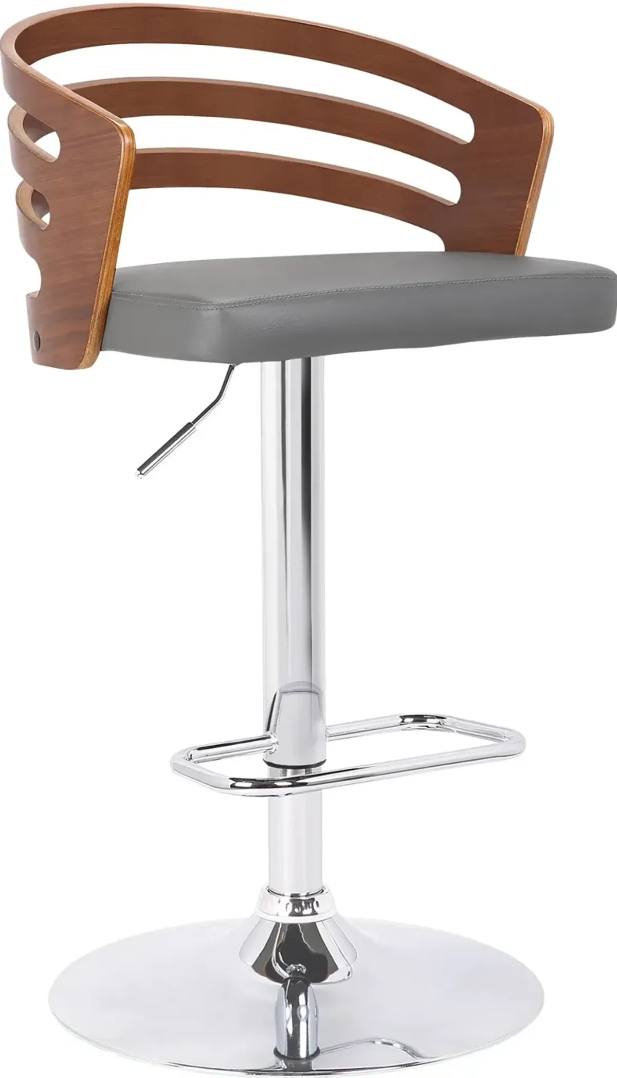 Adele Gray Adjustable Bar Stool