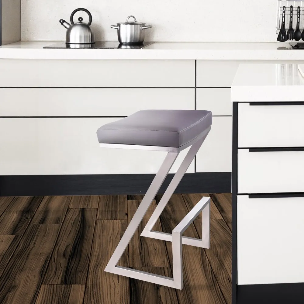 Atlantis Gray Counter Height Stool