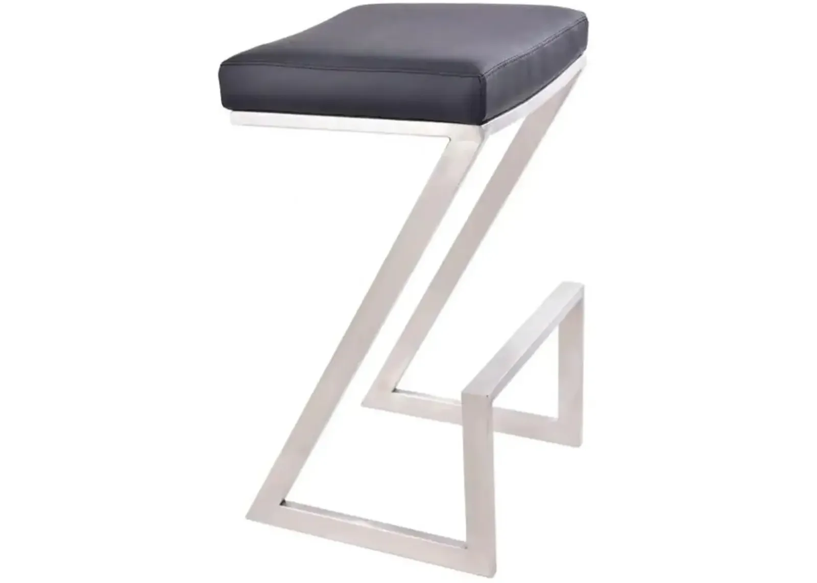 Atlantis Black Backless Counter Height Stool