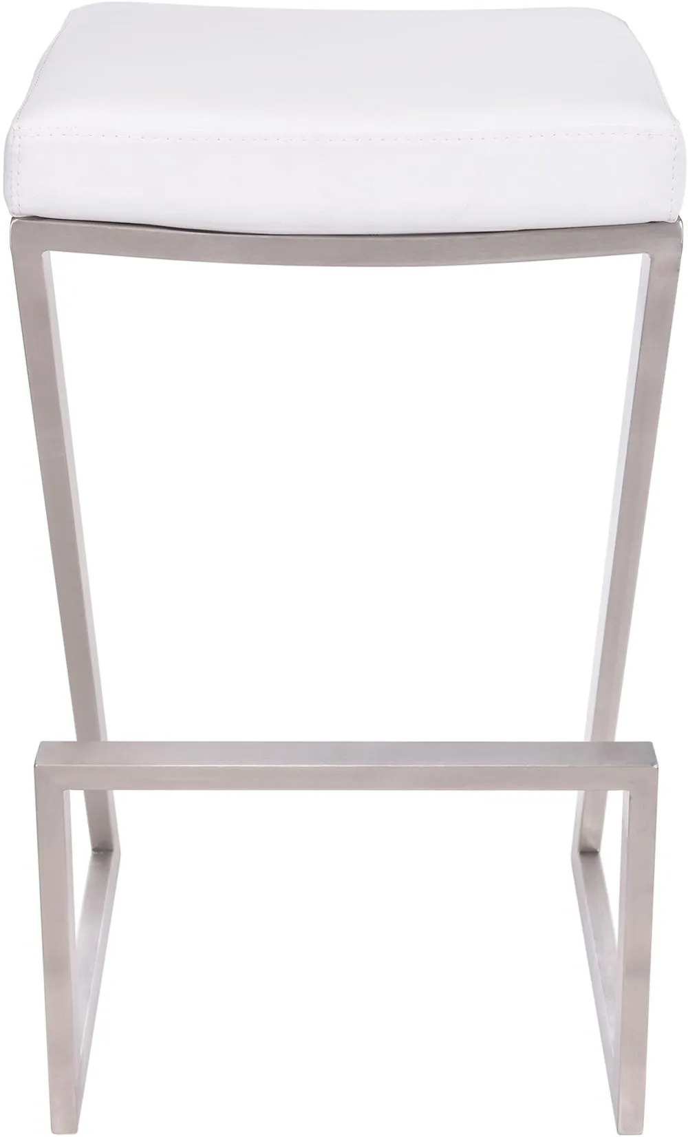 Atlantis White Counter Height Stool