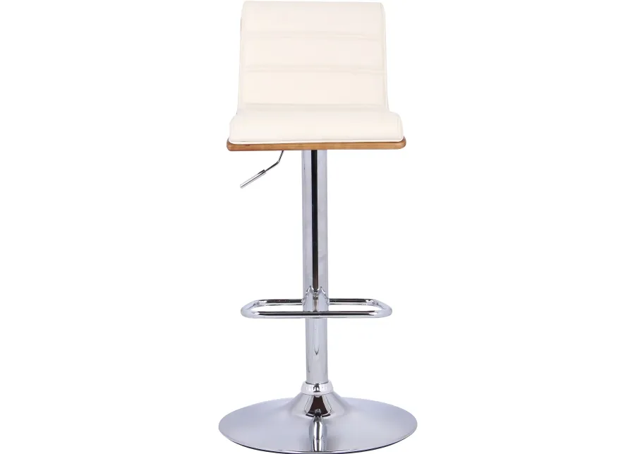 Aubrey Cream Adjustable Bar Stool